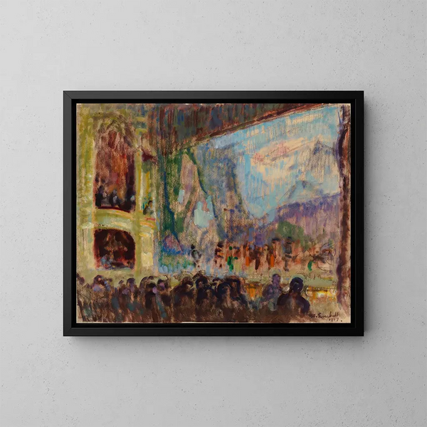Vista interna dell'Opera finlandese - Magnus Enckell — quadro incorniciato alla parete