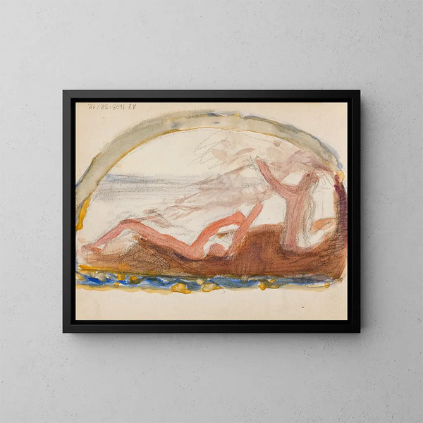 Schizzo per l'opera Âge d'or - Magnus Enckell — quadro incorniciato alla parete
