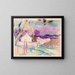 Paesaggio stradale con case - Magnus Enckell — quadro incorniciato alla parete