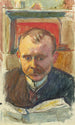 Portrait d'Edvard Richter - Magnus Enckell — vista dell’opera