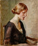 Ritratto di Mlle Barbara Lagerborg - Magnus Enckell — vista dell’opera