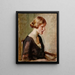 Ritratto di Mlle Barbara Lagerborg - Magnus Enckell — quadro incorniciato alla parete
