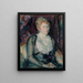 Ritratto di Mme Agda Viln - Magnus Enckell — quadro incorniciato alla parete