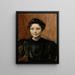 Ritratto della scultrice Madeleine Jouvray - Magnus Enckell — quadro incorniciato alla parete
