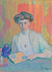 Portrait de Tyra Hasselblatt - Magnus Enckell — vista dell’opera