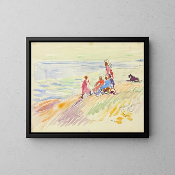 Paesaggio costiero - Magnus Enckell — quadro incorniciato alla parete