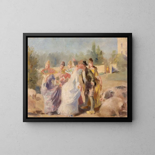 La principessa e il porcaro - Magnus Enckell — quadro incorniciato alla parete