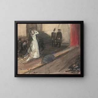 Magnus Enckell - Theatre Scene Ida Aalberg as Maria Stuart.webp