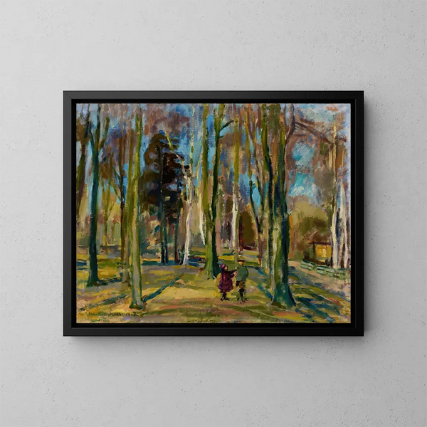 Vista da Kaivopuisto - Magnus Enckell — quadro incorniciato alla parete