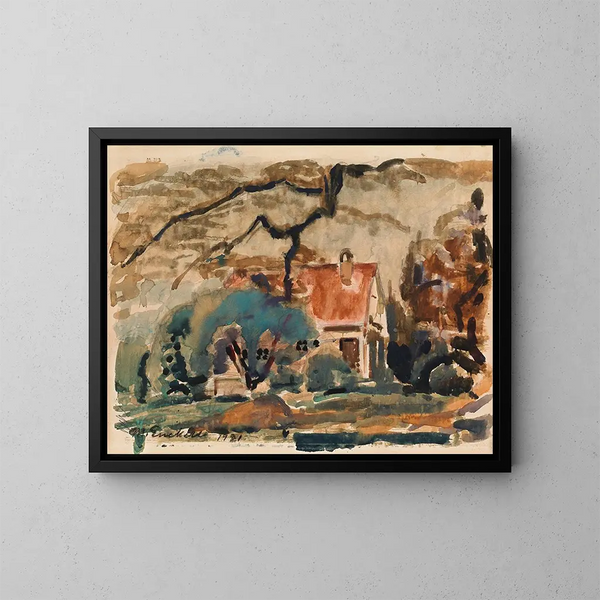 Villa de l'artiste à Kilo - Magnus Enckell — quadro incorniciato alla parete