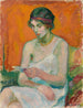 Donna in gonna - Magnus Enckell — vista dell’opera
