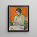 Donna in gonna - Magnus Enckell — quadro incorniciato alla parete