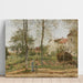 Riproduzione del dipinto Maisons à Bougival (Autunno) - Camille Pissarro
