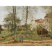 Riproduzione del dipinto Maisons à Bougival (Autunno) - Camille Pissarro