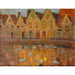 Riproduzione del dipinto Maisons à Bruges - Henri Le Sidaner