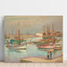 Riproduzione del dipinto Case sul porto all'isola d'Yeu - Henri Lebasque