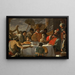 La parabola del ricco e di Lazzaro - Scuola maltesa — quadro incorniciato alla parete