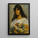 Femme avec des fleurs - Manière de Vladimir Makovsky — quadro incorniciato alla parete