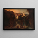 Contrebandiers nelle colline di Ronda - Manuel Barrón y Carrillo — quadro incorniciato alla parete