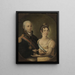 Ritratto di Giovanni VI del Portogallo e di Carlota Joaquina di Spagna - Manuel Dias de Oliveira — quadro incorniciato alla parete