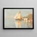 Bateaux di pesca vicino a Venezia - Manuel Wielandt — quadro incorniciato alla parete