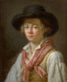 Ritratto di un uomo con un cappello nero - Marc Antoine Bilcocq — vista dell’opera