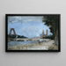 La Tour Eiffel in costruzione vista dal quai de la Conférence - Marc Marie Georges Mouclier — quadro incorniciato alla parete