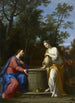 Il Cristo e la Samaritana - Marcantonio Franceschini — quadro incorniciato alla parete