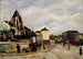 L'abbazia di Saint-Germain-de-Charonne, la piazza Saint-Blaise e la via di Bagnolet - Marcel Leprin — vista dell’opera