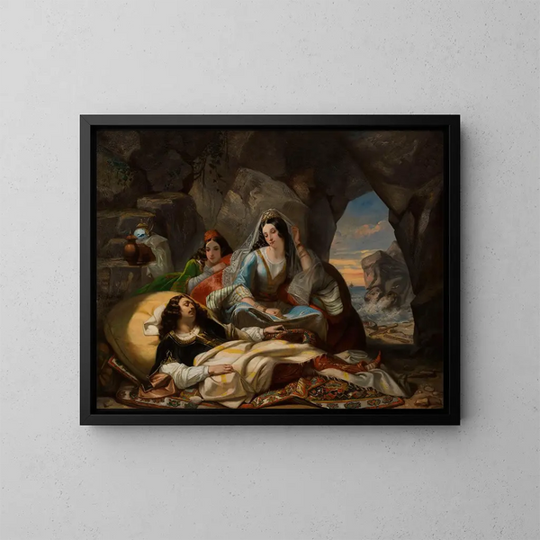 Don Juan e Ade - Marcel Saunier — quadro incorniciato alla parete