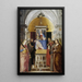 Vierge à l'Enfant avec les saints Catherine, François d'Assise, Jean-Baptiste, Jean l'Évangéliste, Antoine de Padoue et Marie-Madeleine - Marcello Fogolino — quadro incorniciato alla parete