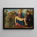 La Pietà con i santi Francesco e Nicola di Tolentino - Marcello Fogolino — quadro incorniciato alla parete