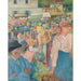 Riproduzione del dipinto Mercato di pollame, Pontoise - Camille Pissarro