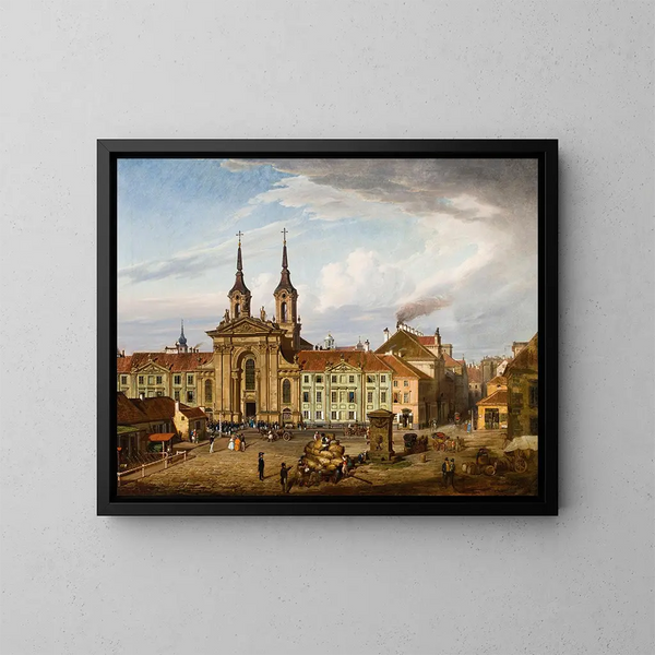 Place Krasinski e la chiesa dei Piaristi - Marcin Zaleski — quadro incorniciato alla parete
