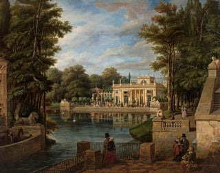Vista del palazzo di Łazienki in estate - Marcin Zaleski — vista dell’opera