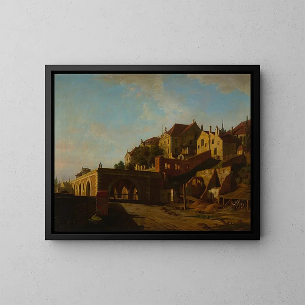 Vista del castello dal nord - Marcin Zaleski — quadro incorniciato alla parete