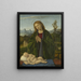 La Madone adorante il Bambino - Marco Basaiti — quadro incorniciato alla parete
