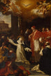 Sainte Catherine essayant di persuadere il Papa a lasciare Avignone per Roma - Marco Benefial — vista dell’opera