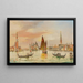 Venezia nel bacino di San Marco - Marco Grubacs — quadro incorniciato alla parete