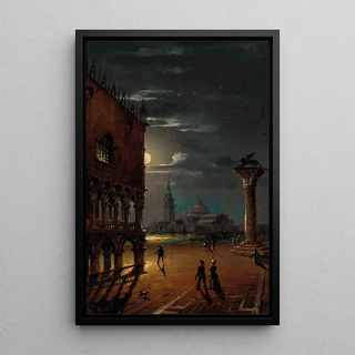 Marco Grubas - Venice Moonlit Night with a View of the Palazzo Ducale and San Giorgio Maggiore.webp