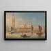 Venezia, vista del Campanile, delle colonne di San Marco e del Palazzo Ducale - Marco Grubas — quadro incorniciato alla parete