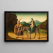 La Fuga in Egitto - Marco Palmezzano — quadro incorniciato alla parete