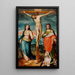 Il Cristo in croce con i santi Maria, Giovanni Evangelista e Caterina da Siena - Marco Pino — vista dell’opera