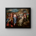 La Resurrezione di Lazzaro - Marco Pino — quadro incorniciato alla parete
