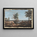Vaste paesaggio pastorale - Marco Ricci — quadro incorniciato alla parete
