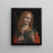Ritratto di un giovane uomo in san Sebastiano - Marco d'Oggiono — quadro incorniciato alla parete