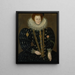 Una donna chiamata Lady Elizabeth Knightley - Marcus Gheeraerts il Giovane — quadro incorniciato alla parete