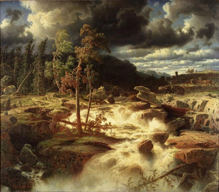 Cascata in Småland - Marcus Larson — vista dell’opera