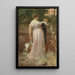 Nel giardino - Marcus Stone — quadro incorniciato alla parete