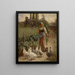 La gardeuse d'oies Picardie Francia - Margaret A. Rudisill — quadro incorniciato alla parete